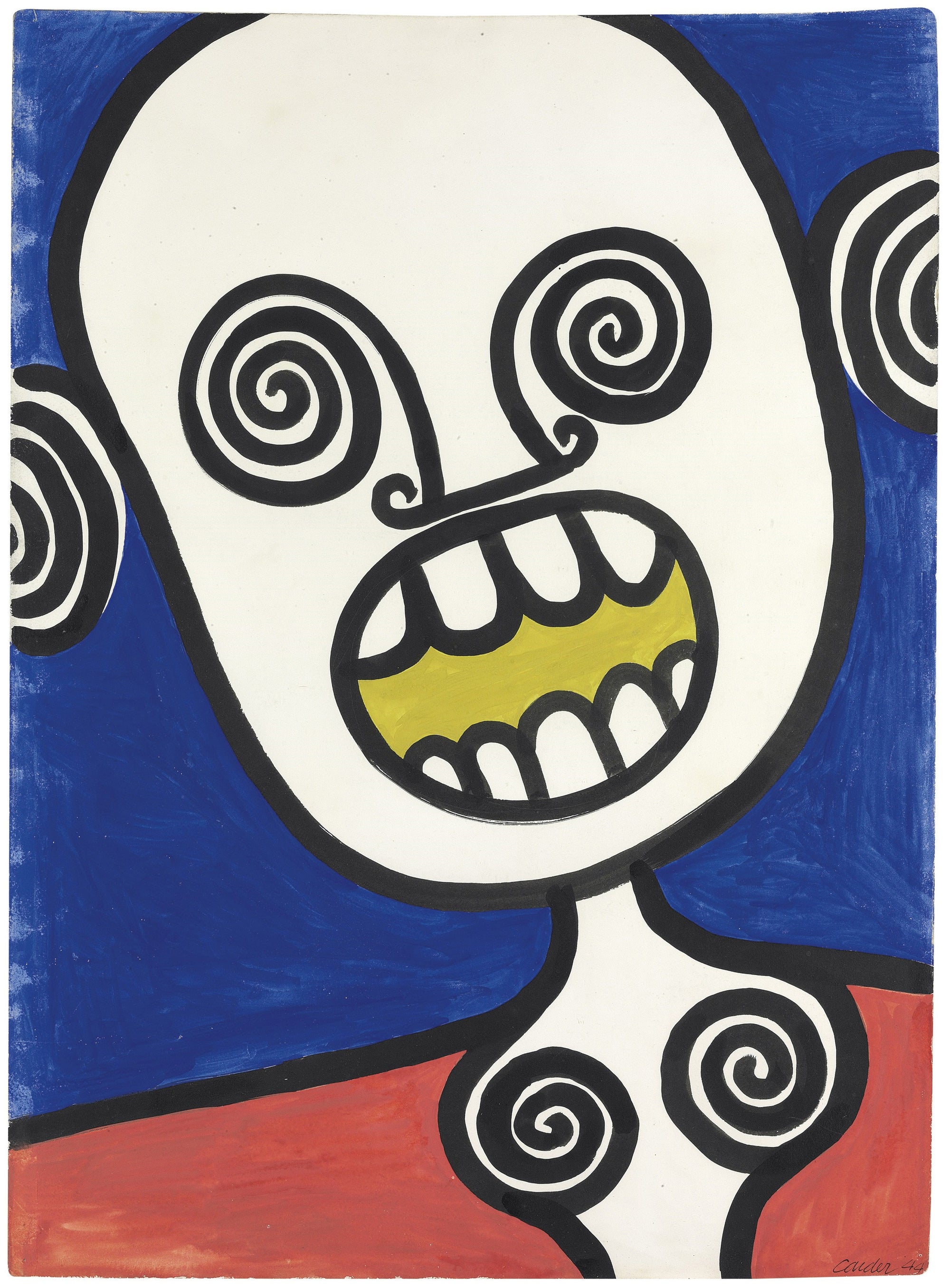 Yellow Dentifrice Work on Paper Omer Tiroche Gallery