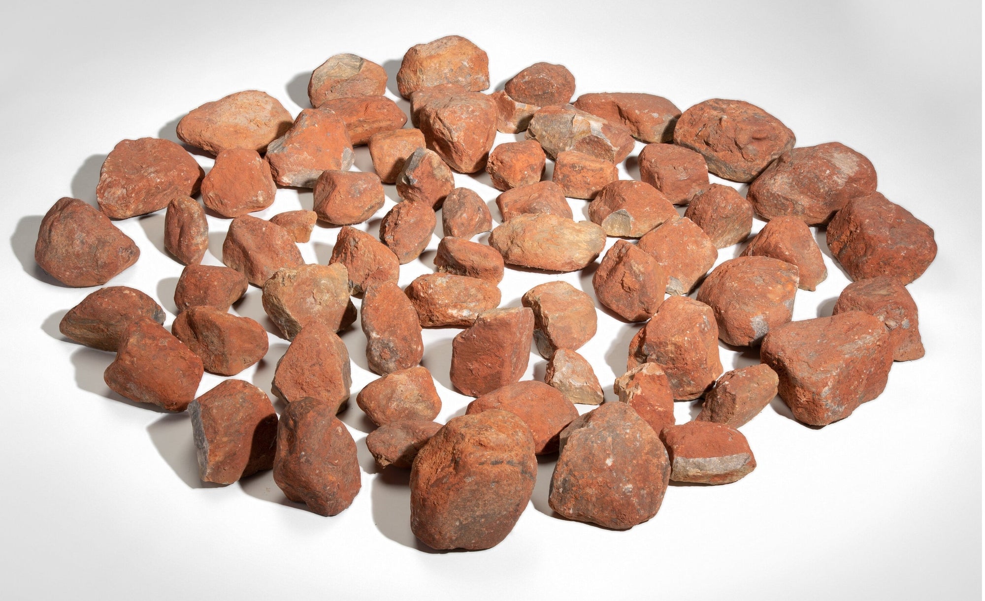 Red Stone Circle Installation Omer Tiroche Gallery