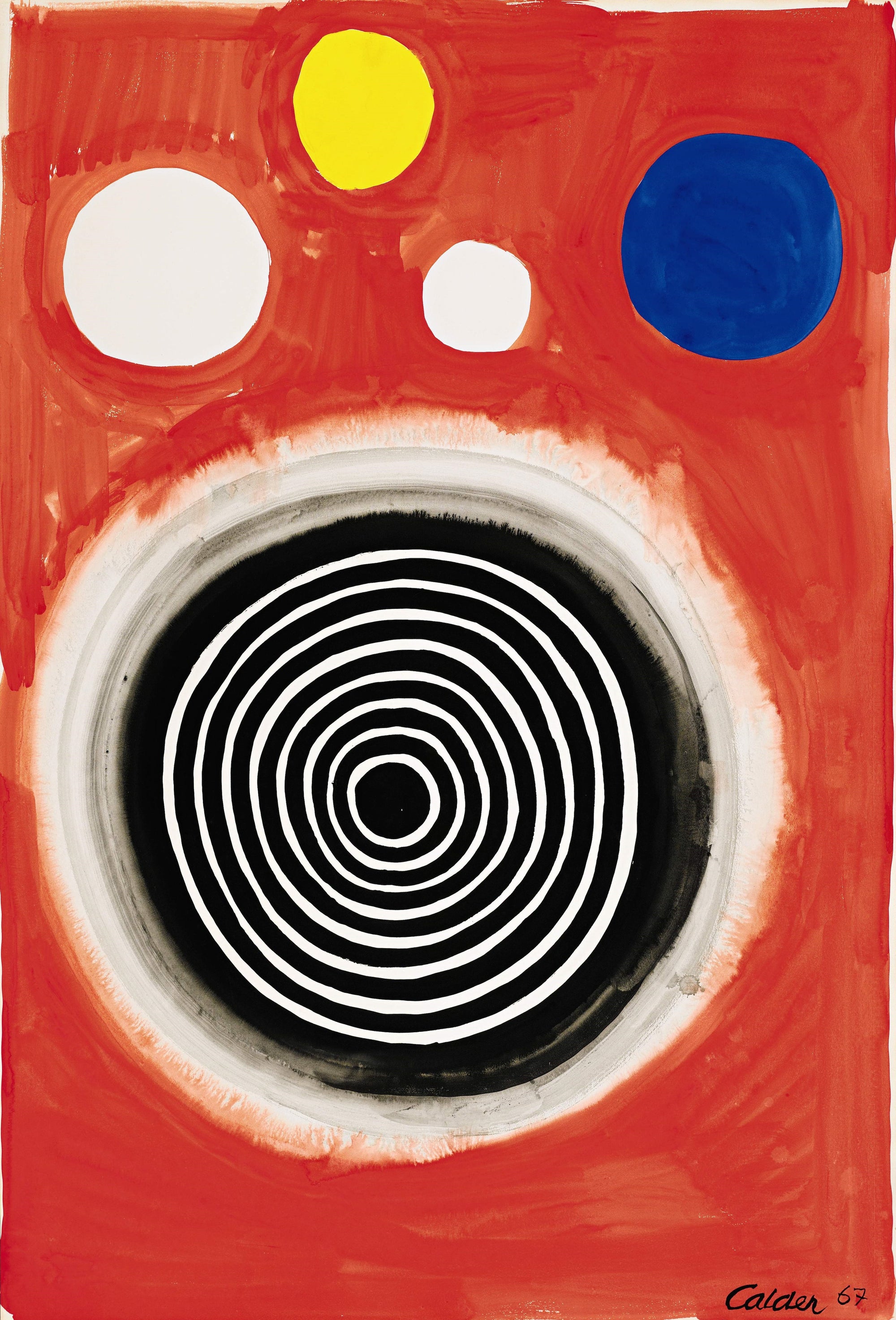 Concentric Nebula Work on Paper Omer Tiroche Gallery