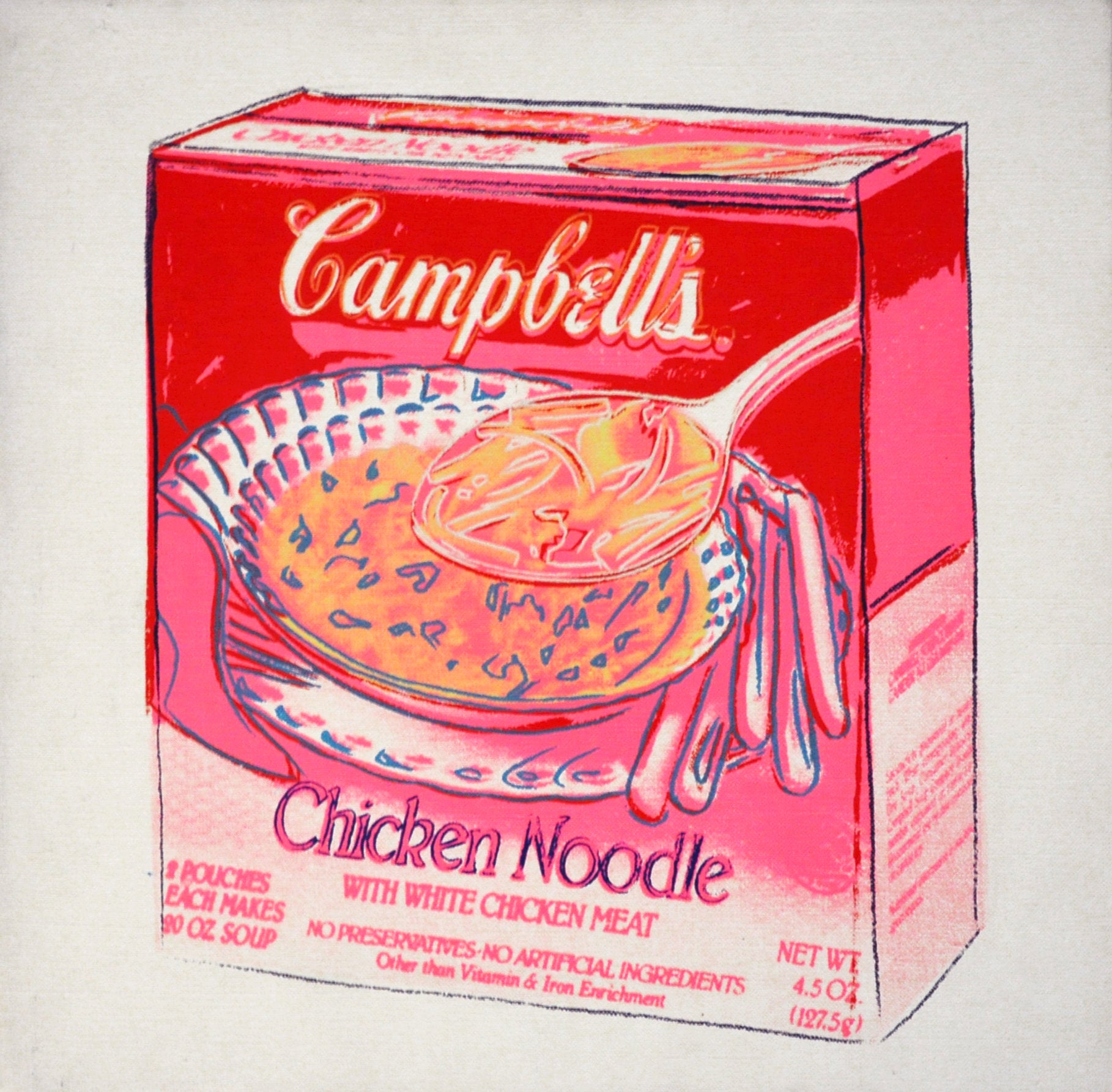 Campbell's Chicken Noodle Soup Box Painting Omer Tiroche Gallery