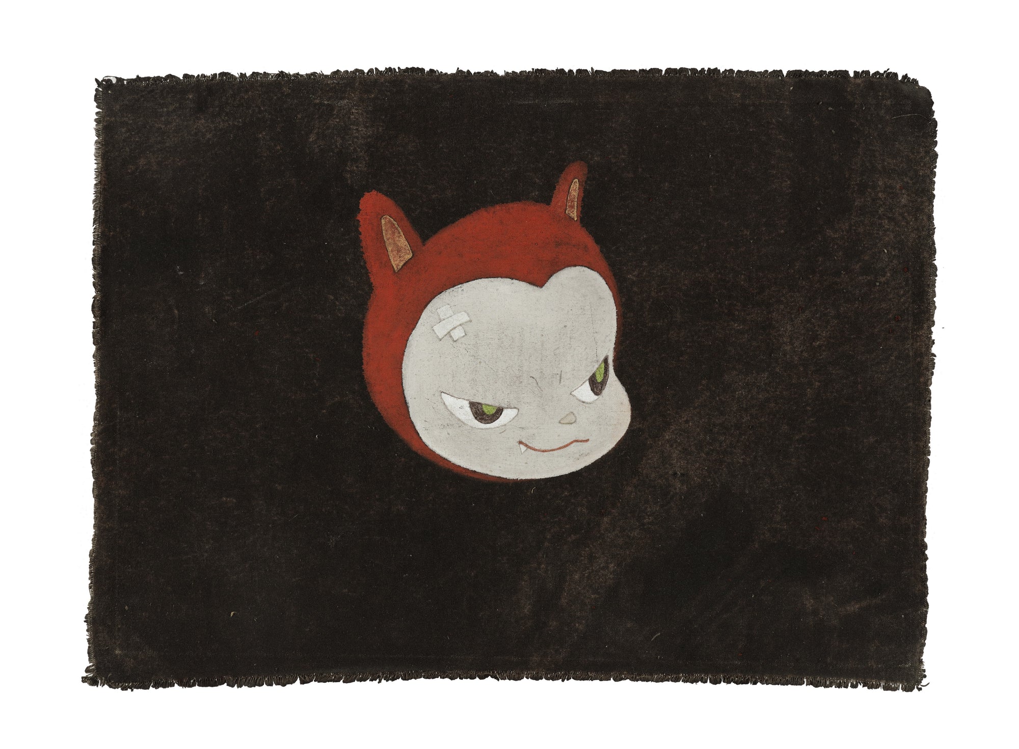 Red Kitty Painting Omer Tiroche Gallery