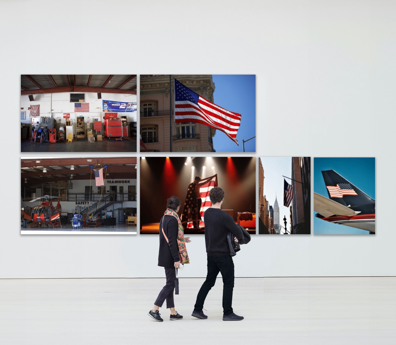 American Symbolism - Time and Flags Photograpy Alevon