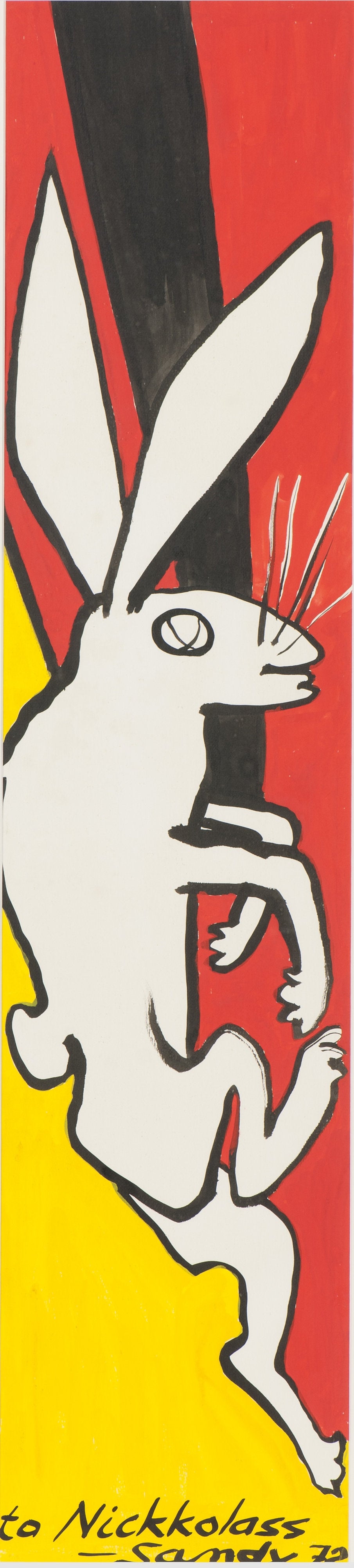 Jack Rabbit Work on Paper Omer Tiroche Gallery