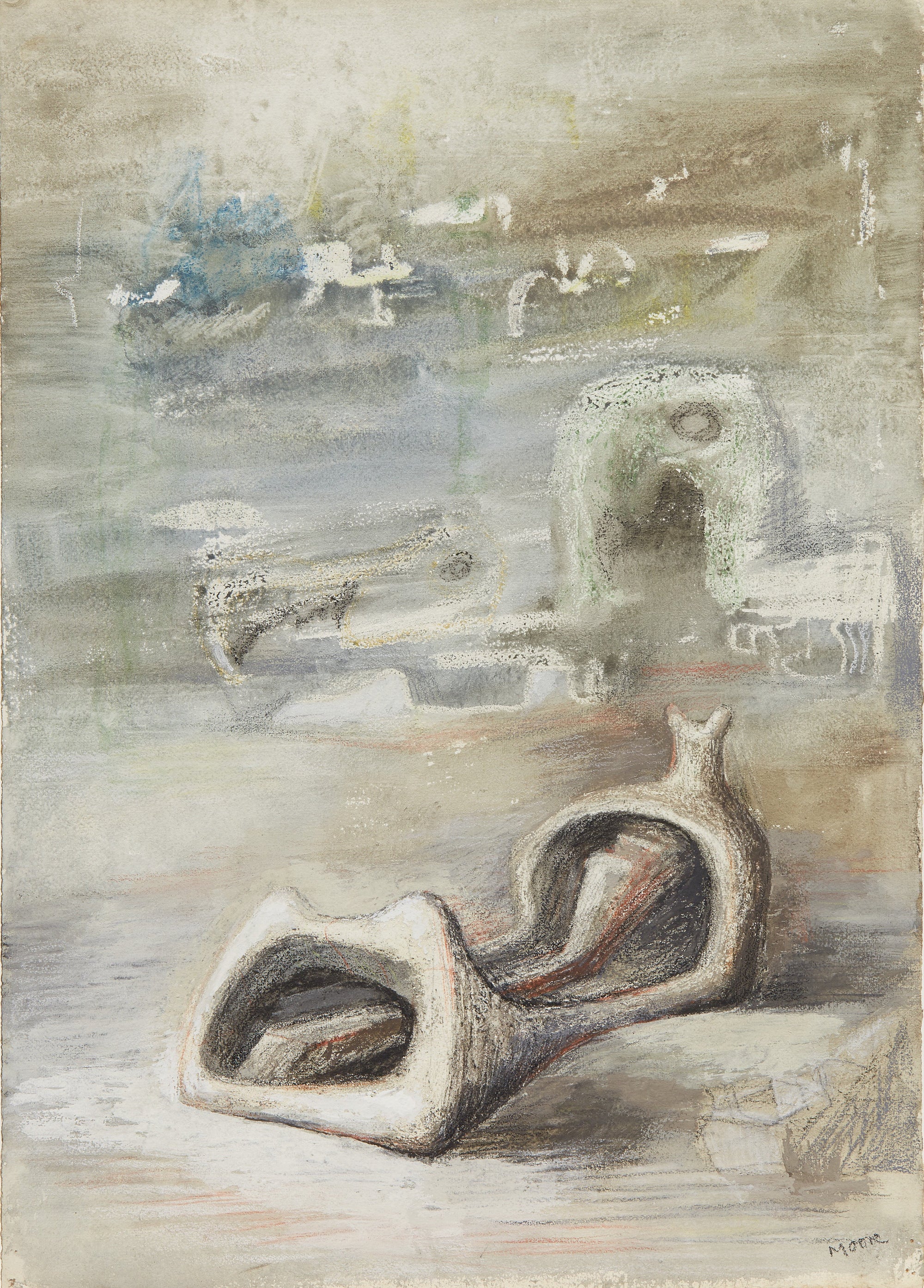Sculpture in Landscape Work on Paper Omer Tiroche Gallery