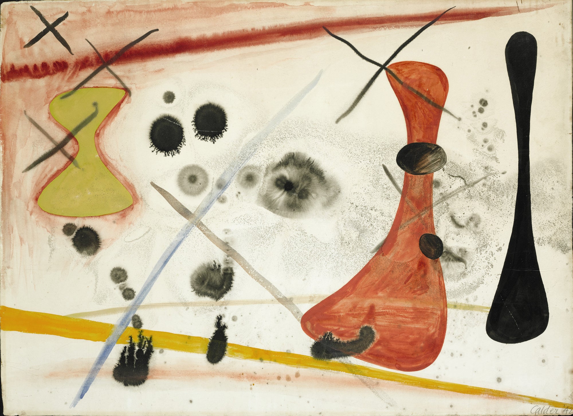 Untitled Work on Paper Omer Tiroche Gallery
